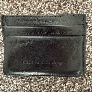 Black Leather Card Wallet
